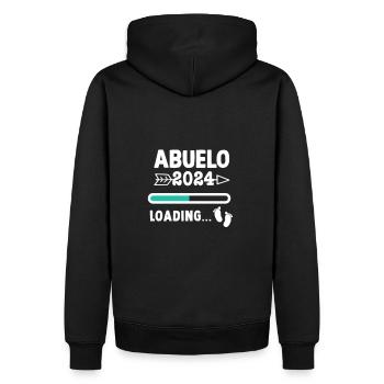 I'm going to Abuelo 2024 - Baby feet - Men’s Premium Organic Hoodie - black - Back - Nico (187cm)
