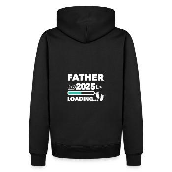 Father 2025 - Männer Premium Bio Hoodie - Schwarz - Hinten - Nico (187cm)