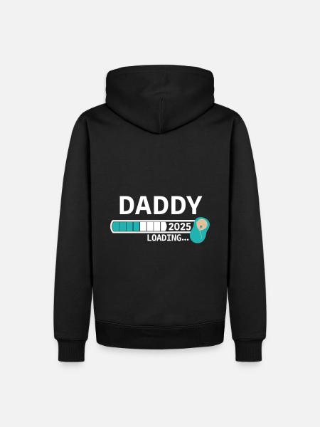 Daddy 2025 - Männer Premium Bio Hoodie - Schwarz