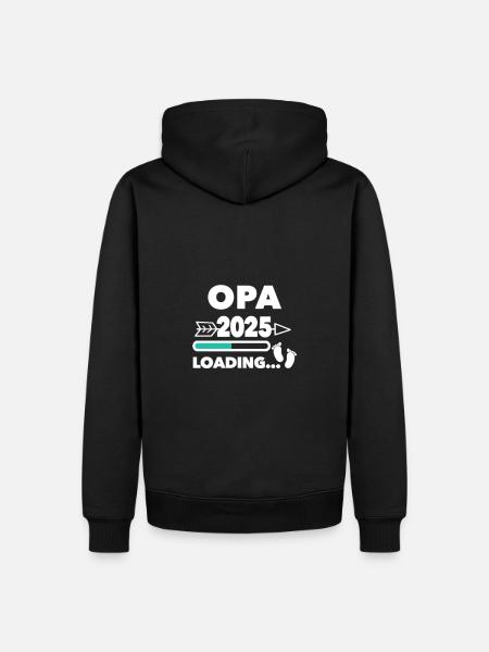 Grand-père 2025 - Sweat à capuche Premium bio Homme - noir