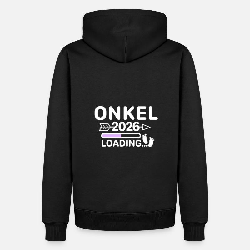 Onkel 2026 - Männer Premium Bio Hoodie - Schwarz