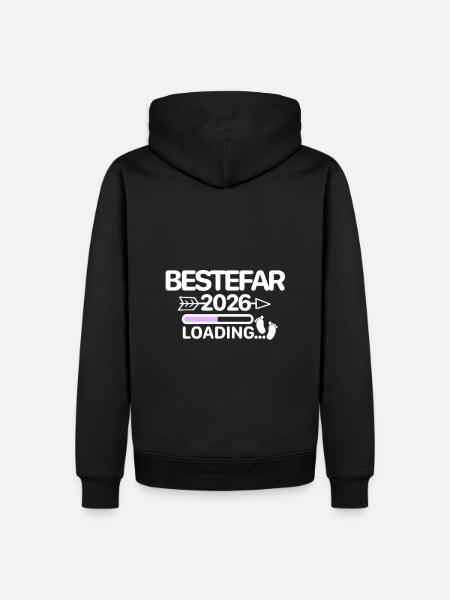 Bestefar 2026 Norwegian - Men’s Premium Organic Hoodie - black