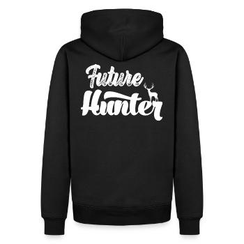 Chasseur de chasseurs de jeunes chasse papa chasseur bébé - Sweat à capuche Premium bio Homme - noir - Dos - Nico (187cm)