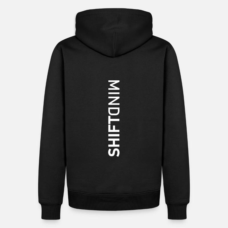 Mind Shift - Männer Premium Bio Hoodie - Schwarz