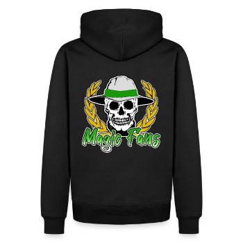 Magic Fans 91 Virage Nord -ultras- - Männer Premium Bio Hoodie - Schwarz - Hinten - Nico (187cm)