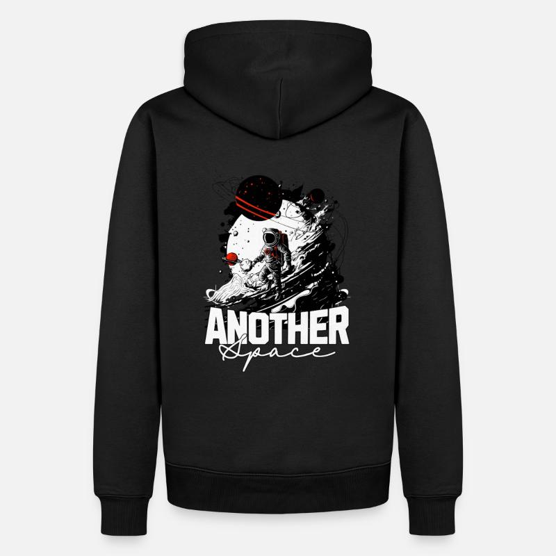Ein weiteres Space-T-Stück - Männer Premium Bio Hoodie - Schwarz