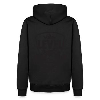Level 50 Complete Geburtstagsgeschenk 50 Jahre - Männer Premium Bio Hoodie - Schwarz - Hinten - Nico (187cm)