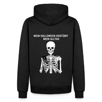 Mon costume d’Halloween ? Ma vie quotidienne - Sweat à capuche Premium bio Homme - noir - Dos - Nico (187cm)