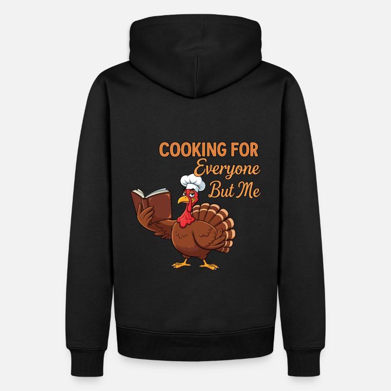 Cuisson de la dinde - Sweat à capuche Premium bio Homme - noir