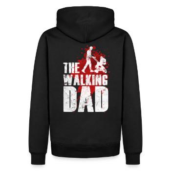 The Walking Dad - Männer Premium Bio Hoodie - Schwarz - Hinten - Nico (187cm)