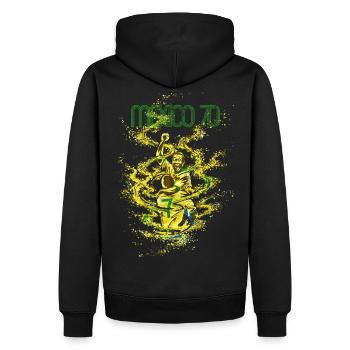 Mexique 70 - Sweat à capuche Premium bio Homme - noir - Dos - Nico (187cm)