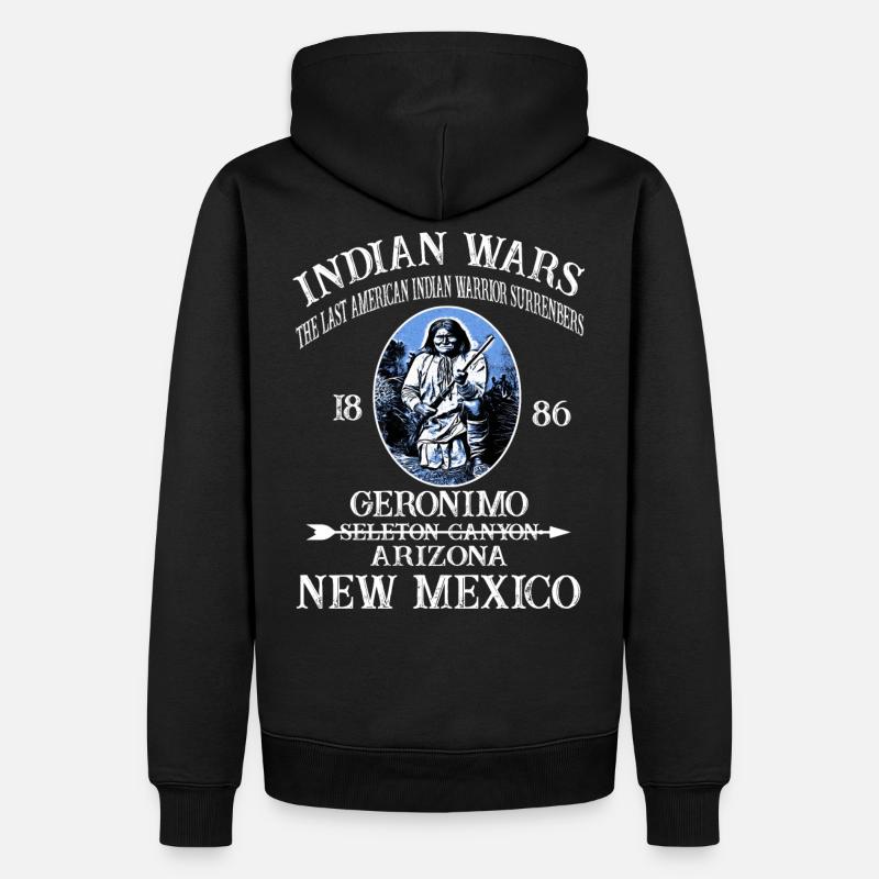 INDIAN WARS - Sweat à capuche Premium bio Homme - noir