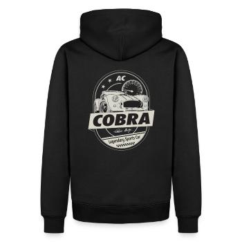AC Cobra - Sportscar - Cadeau Emblème - Sweat à capuche Premium bio Homme - noir - Dos - Nico (187cm)