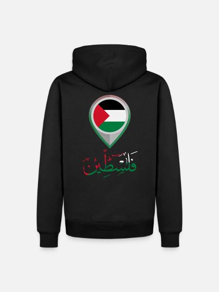 Palestine Gaza - Herre Premium økologisk hoodie - sort