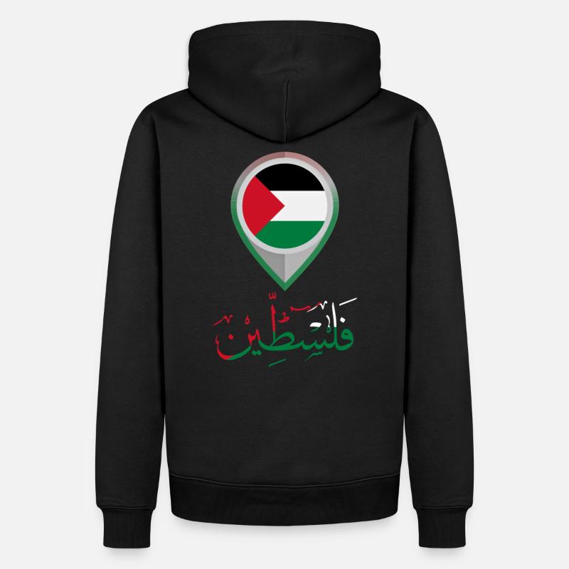 Palestine Gaza - Sweat à capuche Premium bio Homme - noir