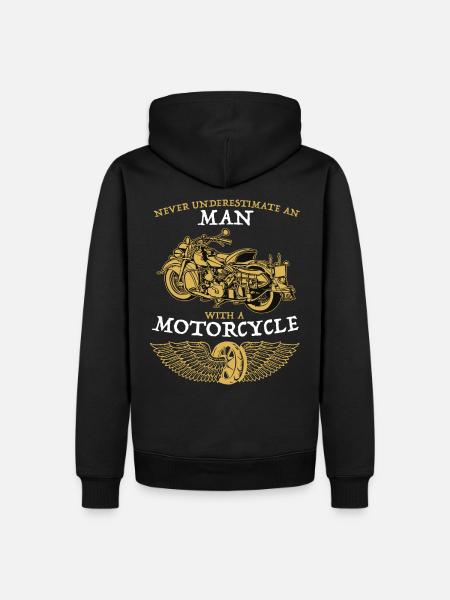 Motorrijders Motorrijders Rijden Motorrijders - Mannen Premium Bio hoodie - zwart
