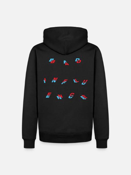 Bad Influence - Men’s Premium Organic Hoodie - black