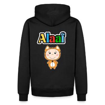 Süßes Karneval Tier, Kölle Alaaf, party Tiger - Männer Premium Bio Hoodie - Schwarz - Hinten - Nico (187cm)