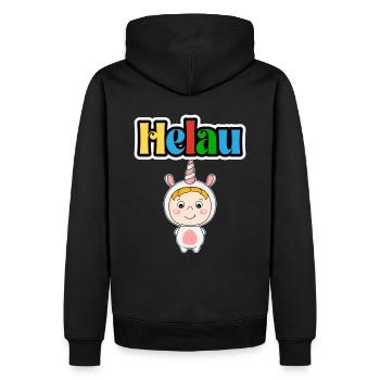 Süßes Karneval Tier, Meenz Helau, party - Männer Premium Bio Hoodie - Schwarz - Hinten - Nico (187cm)