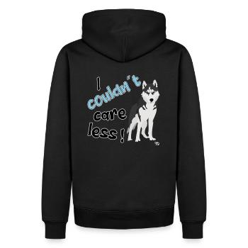 I couldn't care less. grim funny dogs - Men’s Premium Organic Hoodie - black - Back - Nico (187cm)
