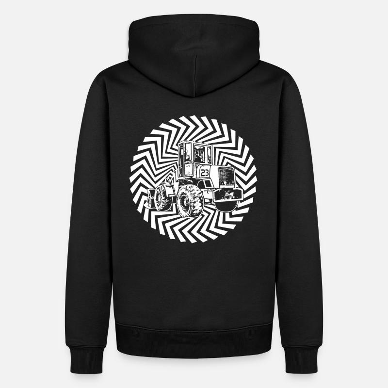 wheel loader 23 - Männer Premium Bio Hoodie - Schwarz