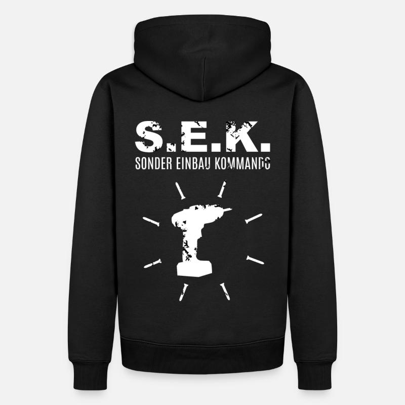 Sonder Einbau Kommando - Männer Premium Bio Hoodie - Schwarz