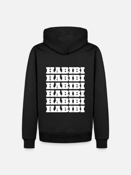 Habibi - Sweat à capuche Premium bio Homme - noir