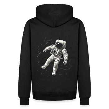 Astronaute de l’espace - Sweat à capuche Premium bio Homme - noir - Dos - Nico (187cm)