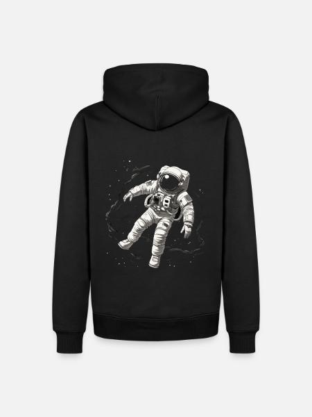 Space Astronaut - Men’s Premium Organic Hoodie - black