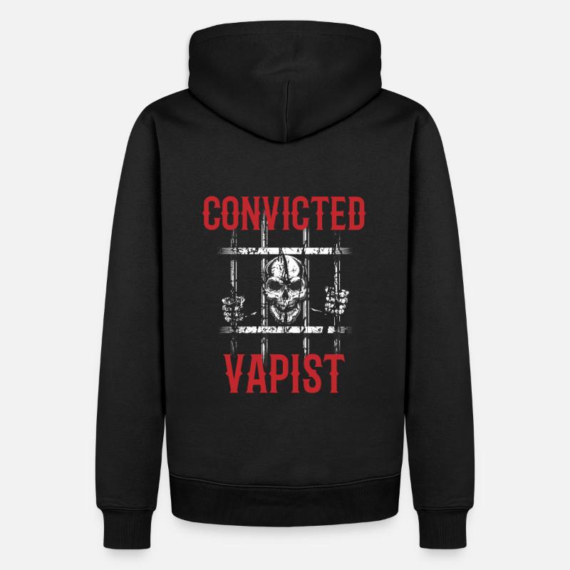 Convicted Vapist - Männer Premium Bio Hoodie - Schwarz