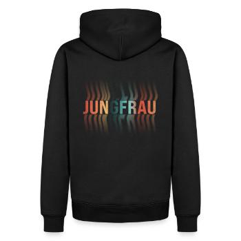 Jungfrau Sternzeichen - Männer Premium Bio Hoodie - Schwarz - Hinten - Nico (187cm)