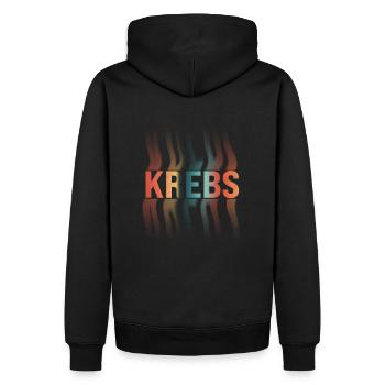Krebs Sternzeichen - Männer Premium Bio Hoodie - Schwarz - Hinten - Nico (187cm)