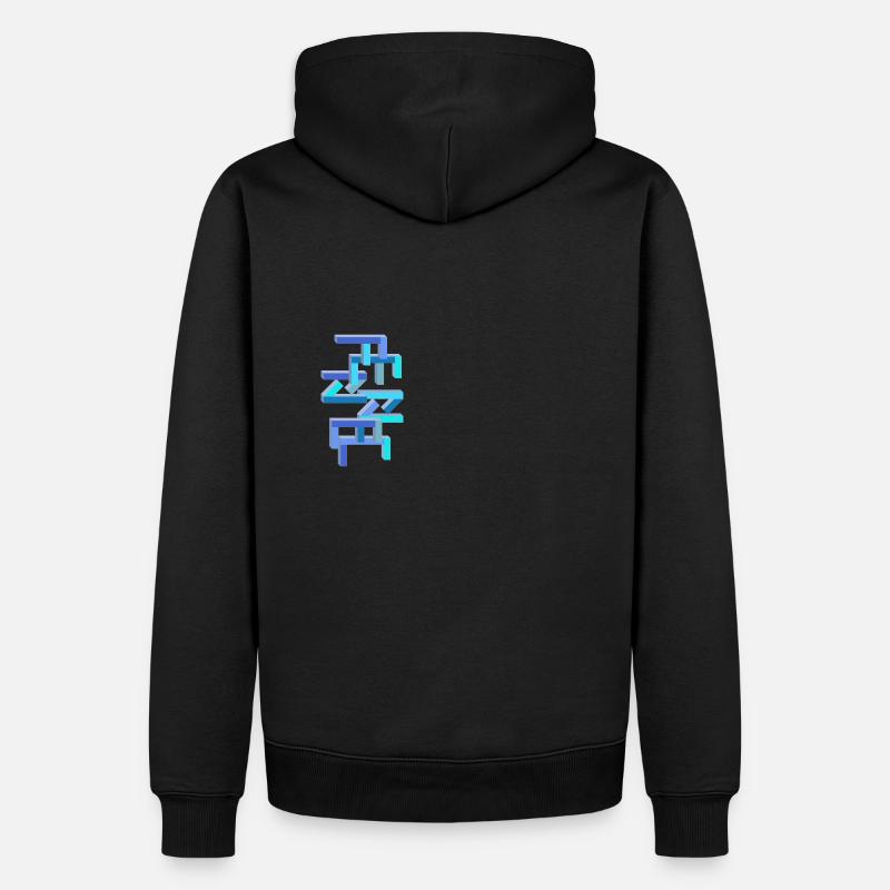 FennecGEO - Männer Premium Bio Hoodie - Schwarz