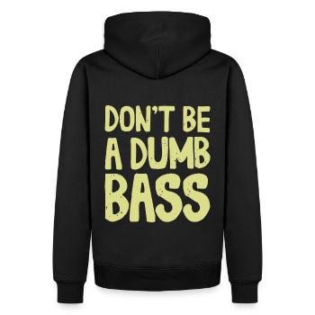 Ne soyez pas une tenue de bar stupide pour les pêcheurs et les pêcheurs - Sweat à capuche Premium bio Homme - noir - Dos - Nico (187cm)