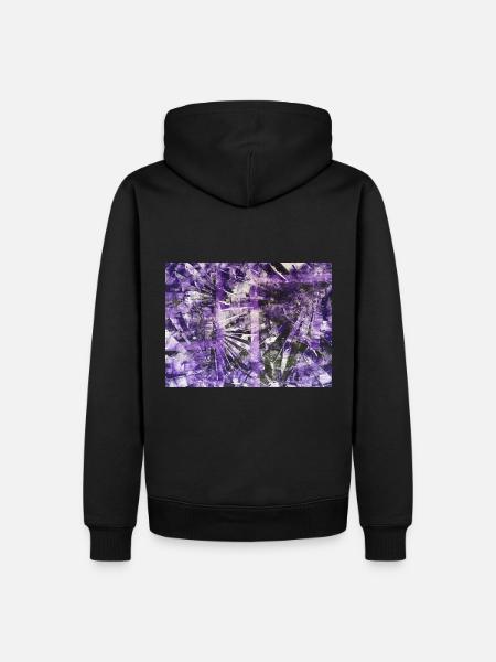 Abstraction - Männer Premium Bio Hoodie - Schwarz