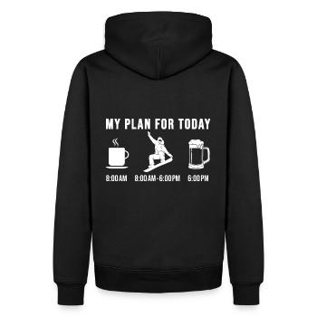 Snowboarder Snowboard Vacances Snowboard Cadeau - Sweat à capuche Premium bio Homme - noir - Dos - Nico (187cm)
