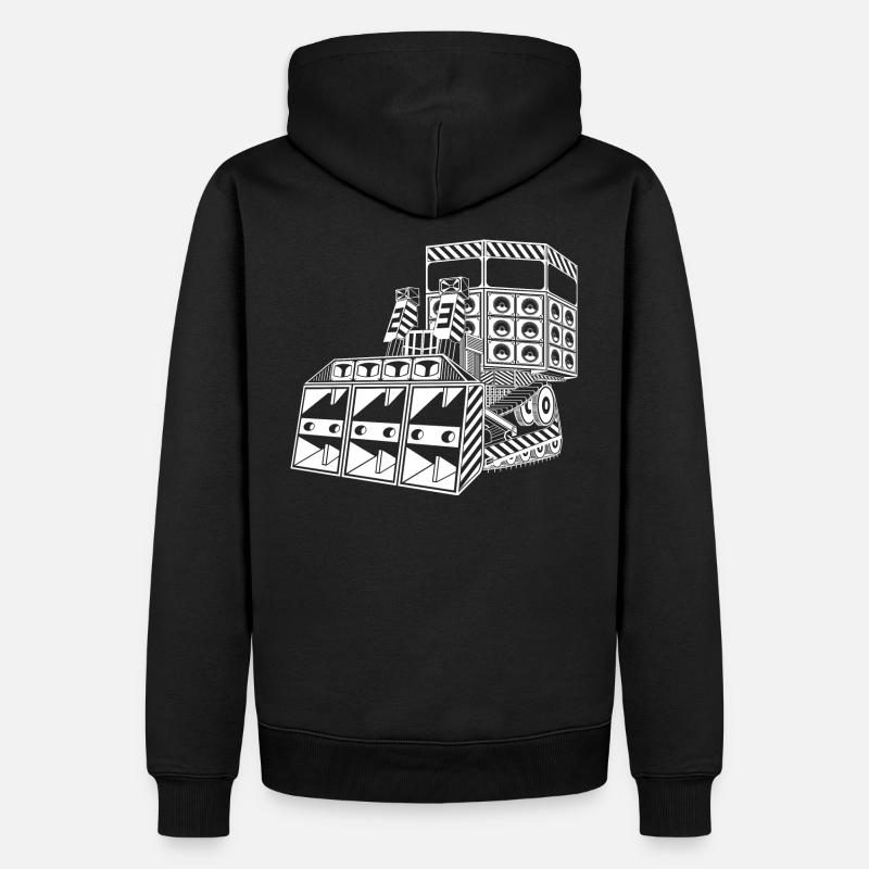 Bulldozer Tekno 23 - Sweat à capuche Premium bio Homme - noir