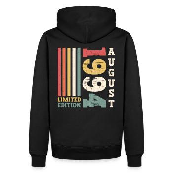 Édition limitée Août 1994 28e anniversaire Hommes - Sweat à capuche Premium bio Homme - noir - Dos - Nico (187cm)
