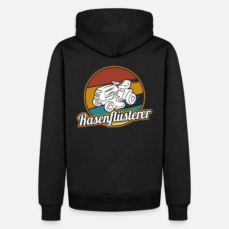 Rasenflüsterer Aufsitzrasenmäher Rasenmäher Garten - Männer Premium Bio Hoodie - Schwarz