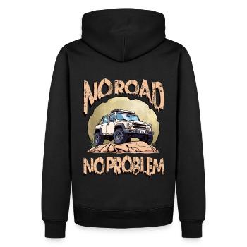 Conducteur de véhicule hors route - Sweat à capuche Premium bio Homme - noir - Dos - Nico (187cm)