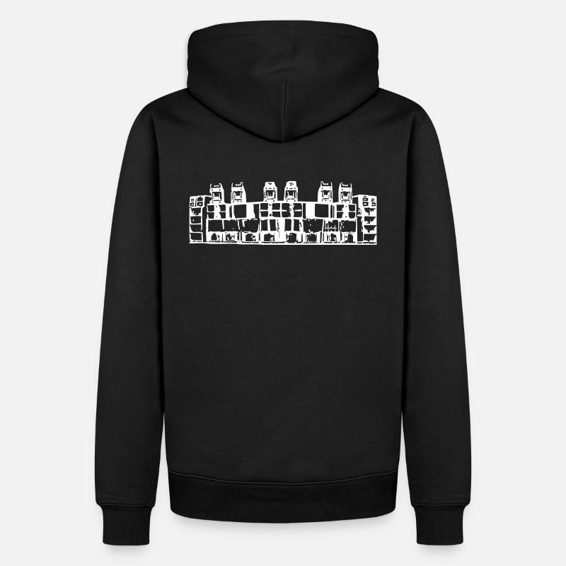wall soundsystem ger / cz - Männer Premium Bio Hoodie - Schwarz