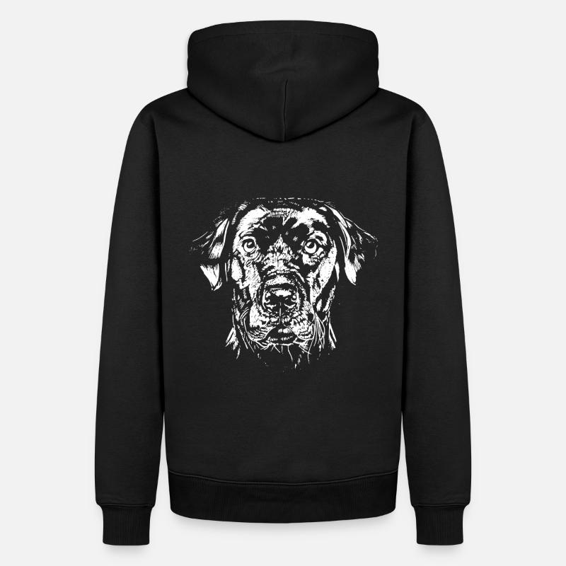 Labrador Retriever - LABBI - Sweat à capuche Premium bio Homme - noir
