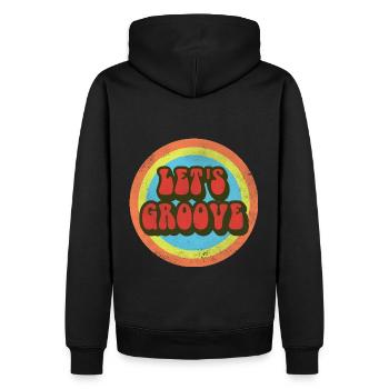 Let's Groove - Men’s Premium Organic Hoodie - black - Back - Nico (187cm)