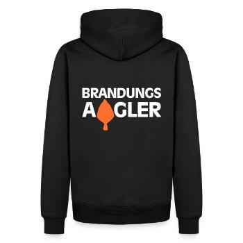 Ostsee Angeln Brandungsangler Meeresfisch Geschenk - Männer Premium Bio Hoodie - Schwarz - Hinten - Nico (187cm)