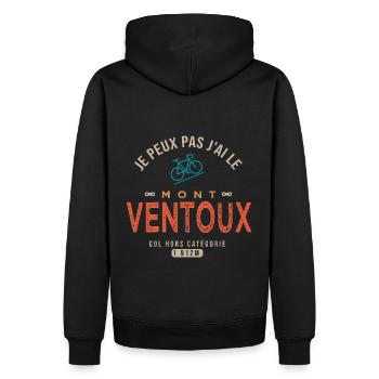 je peux pas j ai mont ventoux cadeau vélo cycliste - Sweat à capuche Premium bio Homme - noir - Dos - Nico (187cm)