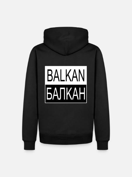 Balkans - Sweat à capuche Premium bio Homme - noir
