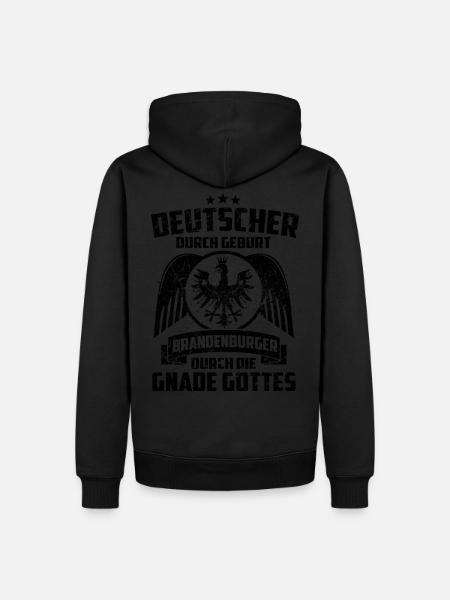 BRANDENBURGER DURCH DIE GNADE GOTTES - T-SHIRT - Männer Premium Bio Hoodie - Schwarz