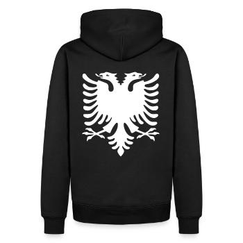 Albanie Drapeau Kosovo Balkans Shqiptar Cadeau - Sweat à capuche Premium bio Homme - noir - Dos - Nico (187cm)