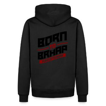 Eat Sleep Motocross Dirt Bike Braap Shirt - Sweat à capuche Premium bio Homme - noir - Dos - Nico (187cm)