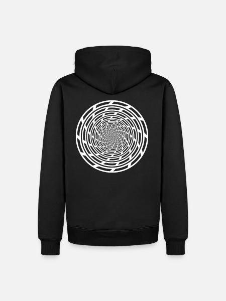 Tekno 23 spiral - Men’s Premium Organic Hoodie - black